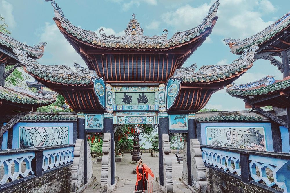 Chongqing Fengdu Ghost City Famous Mountain Scenic Spot